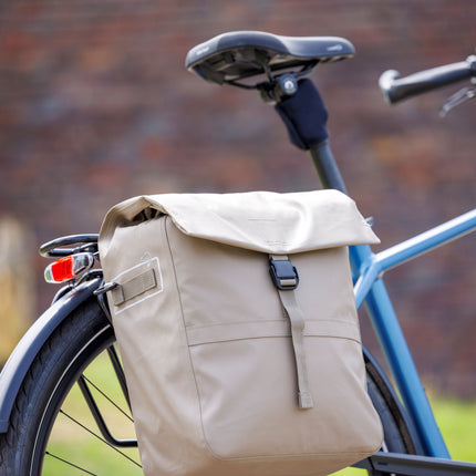 Enkele fietstas New Looxs Leeds Single - 19 liter - 33 x 18 x 38 cm - Taupe - afbeelding 10