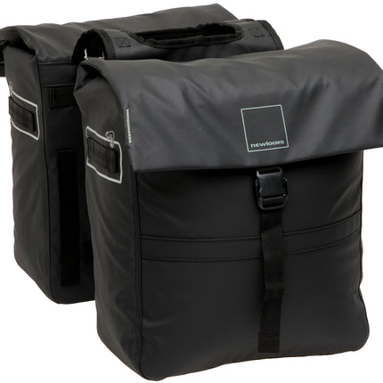 Dubbele fietstas New Looxs Leeds Double - 38 liter - 33 x 18 x 38 cm (2x) - Black