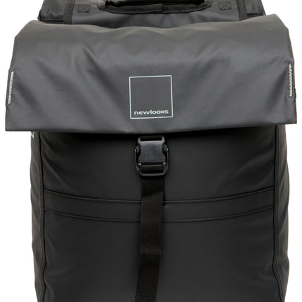 Dubbele fietstas New Looxs Leeds Double - 38 liter - 33 x 18 x 38 cm (2x) - Black - afbeelding 2