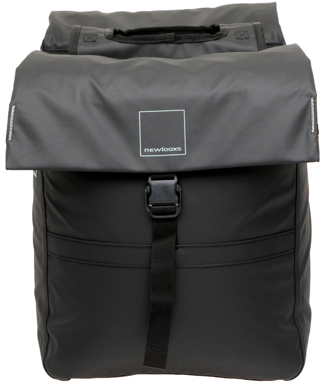 Dubbele fietstas New Looxs Leeds Double - 38 liter - 33 x 18 x 38 cm (2x) - Black - afbeelding 2