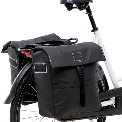 Dubbele fietstas New Looxs Leeds Double - 38 liter - 33 x 18 x 38 cm (2x) - Black - afbeelding 4