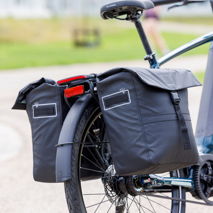 Dubbele fietstas New Looxs Leeds Double - 38 liter - 33 x 18 x 38 cm (2x) - Black - afbeelding 5