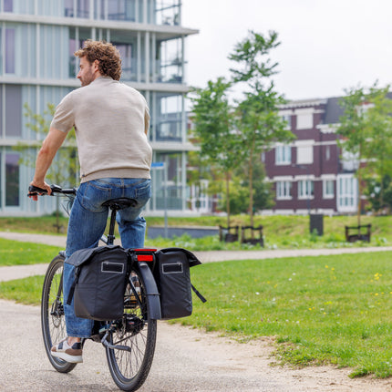 Dubbele fietstas New Looxs Leeds Double - 38 liter - 33 x 18 x 38 cm (2x) - Black - afbeelding 6