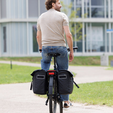 Dubbele fietstas New Looxs Leeds Double - 38 liter - 33 x 18 x 38 cm (2x) - Black - afbeelding 7