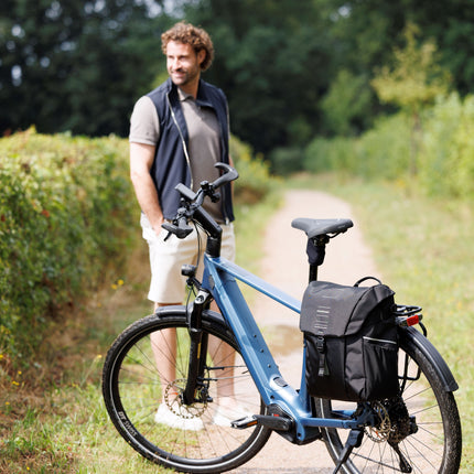 Enkele fietstas New Looxs Vigo Single - 20 liter - 30 x 19 x 40 cm - Black-Green - afbeelding 11