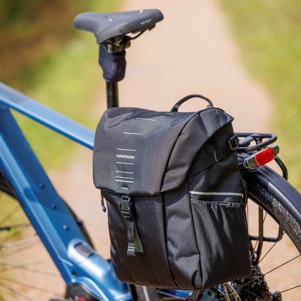 Enkele fietstas New Looxs Vigo Single - 20 liter - 30 x 19 x 40 cm - Black-Green - afbeelding 12