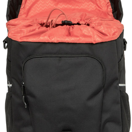 Enkele fietstas New Looxs Vigo Single - 20 liter - 30 x 19 x 40 cm - Black-Orange - afbeelding 3