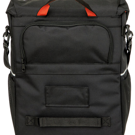 Enkele fietstas New Looxs Vigo Single - 20 liter - 30 x 19 x 40 cm - Black-Orange - afbeelding 5