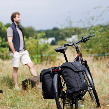 Dubbele fietstas New Looxs Vigo Double - 40 liter - 30 x 19 x 40 cm (2x) - Black-Green - afbeelding 11