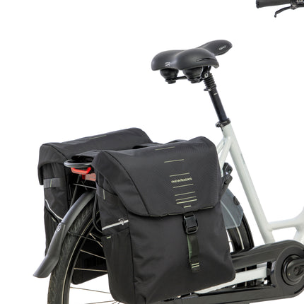Dubbele fietstas New Looxs Vigo Double - 40 liter - 30 x 19 x 40 cm (2x) - Black-Green - afbeelding 6