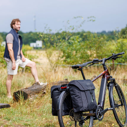 Dubbele fietstas New Looxs Vigo Double - 40 liter - 30 x 19 x 40 cm (2x) - Black-Green - afbeelding 8