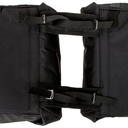 Dubbele fietstas New Looxs Vigo Double - 40 liter - 30 x 19 x 40 cm (2x) - Black-Orange - afbeelding 3