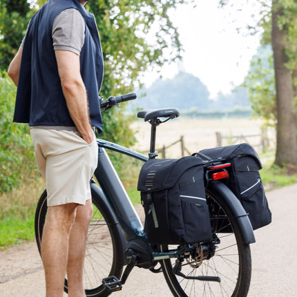 Dubbele fietstas New Looxs Vigo Double MIK 2.0 - 40 liter - 30 x 19 x 40 cm (2x) - Black-Green - afbeelding 11
