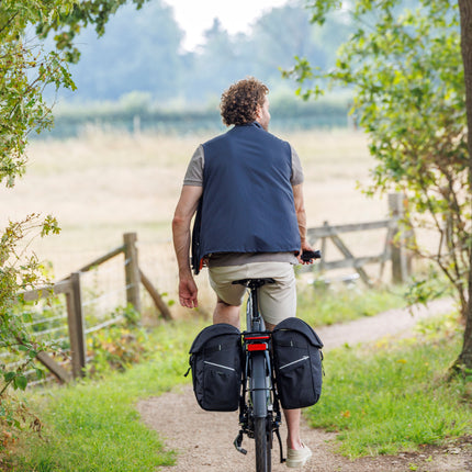 Dubbele fietstas New Looxs Vigo Double MIK 2.0 - 40 liter - 30 x 19 x 40 cm (2x) - Black-Green - afbeelding 8