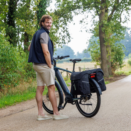 Dubbele fietstas New Looxs Vigo Double MIK 2.0 - 40 liter - 30 x 19 x 40 cm (2x) - Black-Green - afbeelding 10