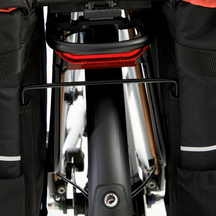Dubbele fietstas New Looxs Vigo Double MIK 2.0 - 40 liter - 30 x 19 x 40 cm (2x) - Black-Orange - afbeelding 7