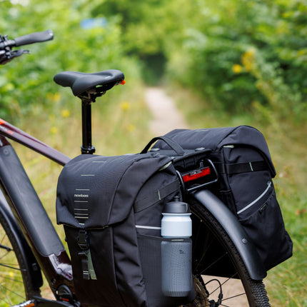 Dubbele fietstas New Looxs Vigo Double RackTime 2.0 - 40 liter - 30 x 19 x 40 cm (2x) - Black-Green - afbeelding 6