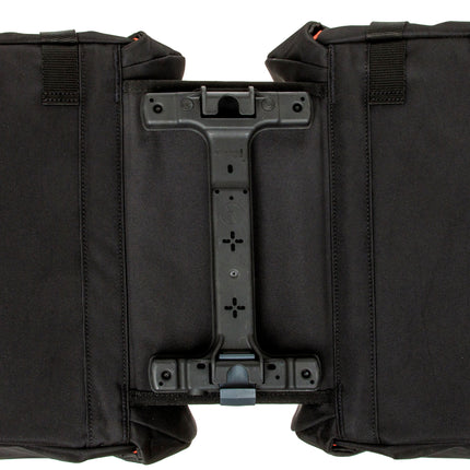 Dubbele fietstas New Looxs Vigo Double RackTime 2.0 - 40 liter - 30 x 19 x 40 cm (2x) - Black-Orange - afbeelding 3