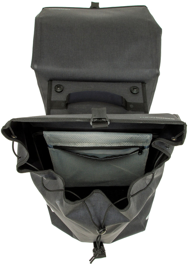 Dubbele fietstas New Looxs Hamar Double MIK 2.0 - 38 liter - 32 x 16 x 40 cm (2x) - Anthracite - afbeelding 2