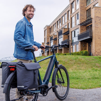 Dubbele fietstas New Looxs Hamar Double MIK 2.0 - 38 liter - 32 x 16 x 40 cm (2x) - Anthracite - afbeelding 6