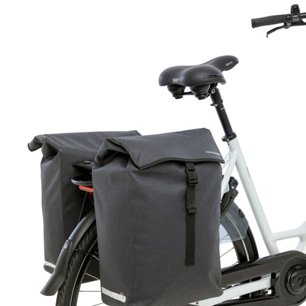 Dubbele fietstas New Looxs Hamar Double MIK 2.0 - 38 liter - 32 x 16 x 40 cm (2x) - Anthracite - afbeelding 5
