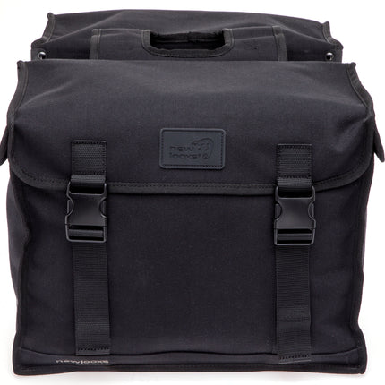 Dubbele fietstas New Looxs Canvas Camping - 66 liter - 43 x 22 x 35 cm (2x) - Black - afbeelding 2