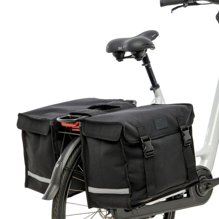 Dubbele fietstas New Looxs Canvas Camping - 66 liter - 43 x 22 x 35 cm (2x) - Black - afbeelding 4