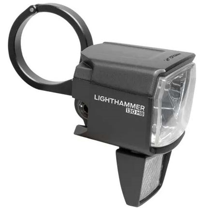 Koplamp Trelock LS 930 Lighthammer 130 lux voor E-bike incl. stuur adapter - zwart
