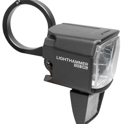 Koplamp Trelock LS 890-T Lighthammer voor 100 lux E-bike incl. vork adapter - zwart