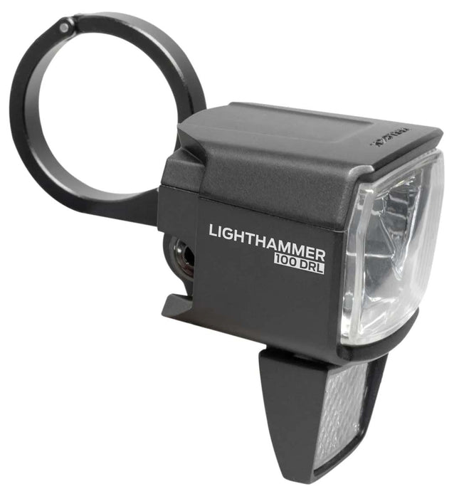 Koplamp Trelock LS 890-T Lighthammer voor 100 lux E-bike incl. vork adapter - zwart