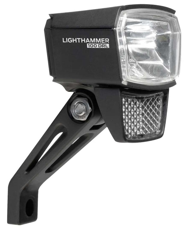 Koplamp Trelock LS 890-T Lighthammer voor 100 lux E-bike incl. vork adapter - zwart - afbeelding 2
