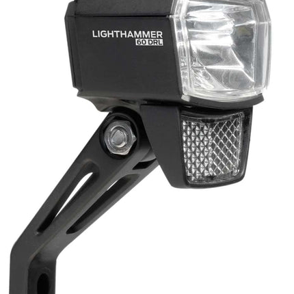 Koplamp Trelock LS 805-T Lighthammer 80 Lux voor dynamo - zwart