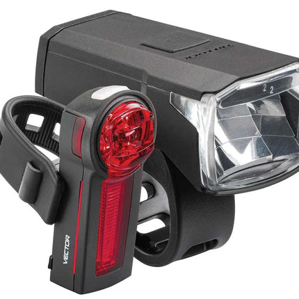 Verlichtingsset Trelock LS 440 + LS 740 USB - zwart