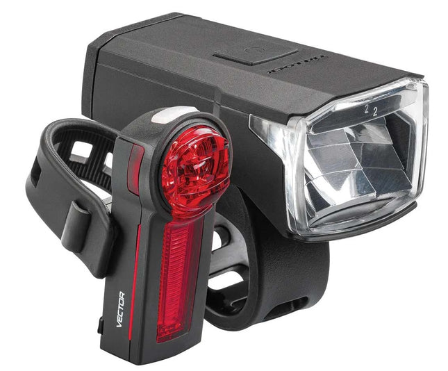 Verlichtingsset Trelock LS 440 + LS 740 USB - zwart