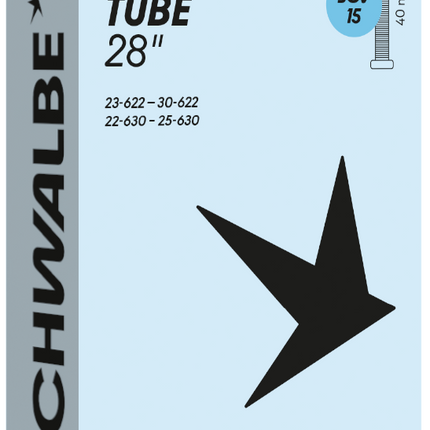 Chambre à air Schwalbe SCV15 (28'') - 23/30-622/630 - Valve 40 mm