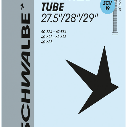 Binnenband Schwalbe SCV19 (27,5''/28''/29'') - 40/62-584/635 - 60mm ventiel
