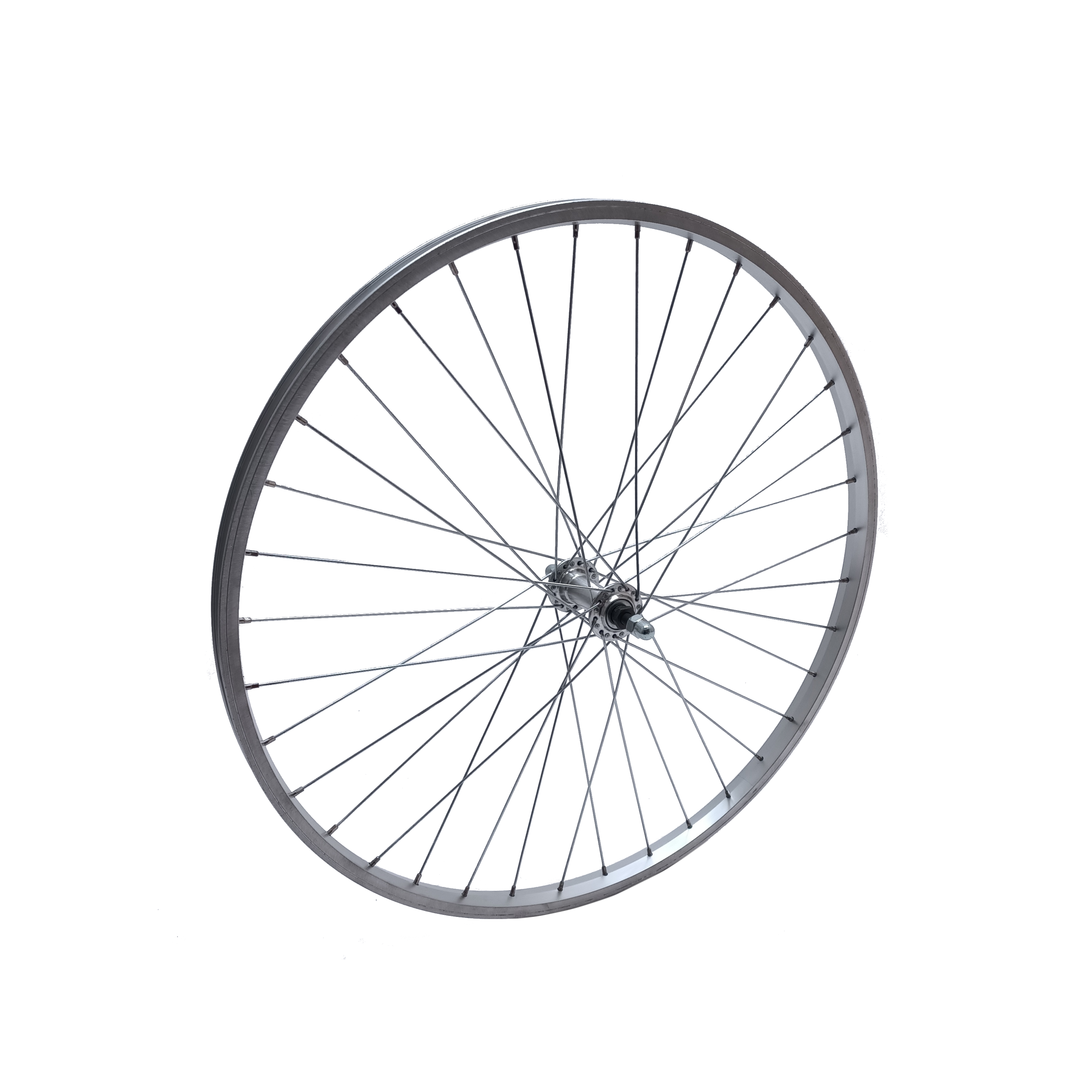 FE0801C Voorwiel 26” Alu-vast zilver