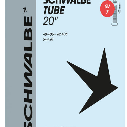 Chambre à air Schwalbe SV7 20" / 40/62-406 - valve 40mm