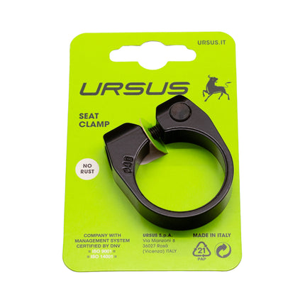 Zadelpenklem Ursus ø40.0 mm aluminium - zwart
