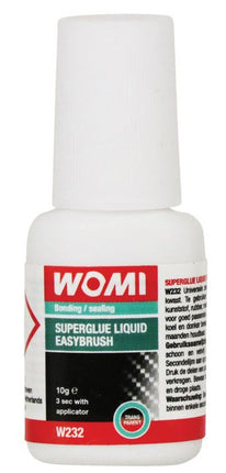 Secondelijm Womi W232 Superglue Liquid Easybrush Transparant 10 gram