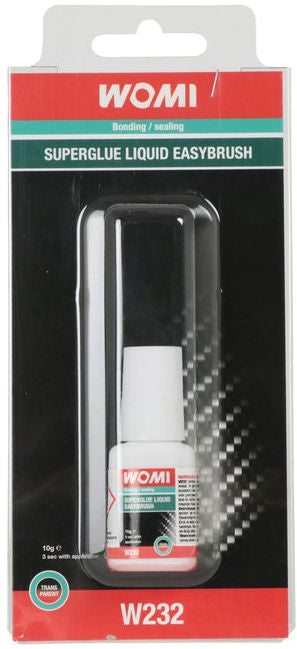 Secondelijm Womi W232 Superglue Liquid Easybrush Transparant 10 gram - afbeelding 2