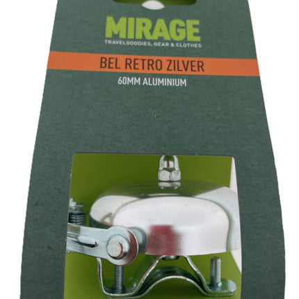 Mirage Fietsbel Retro Classic - 60 mm - zilver - afbeelding 2