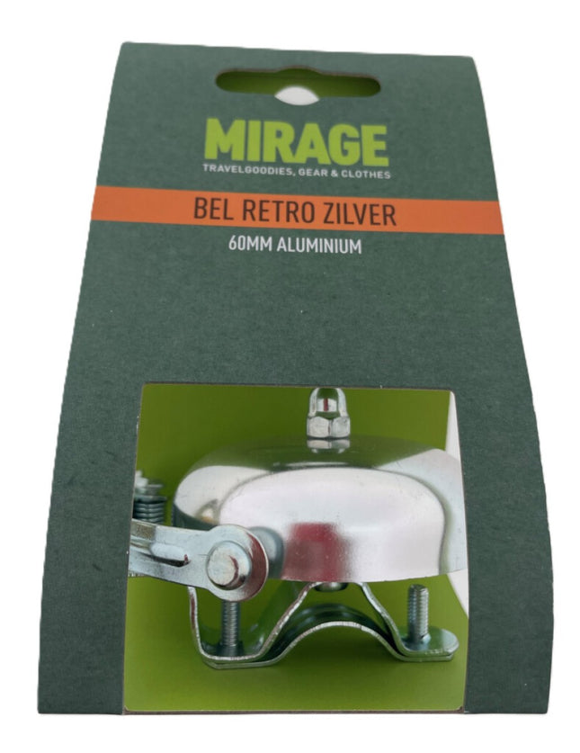 Mirage Fietsbel Retro Classic - 60 mm - zilver - afbeelding 2