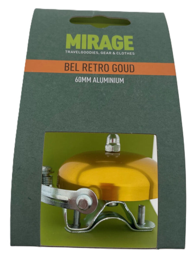 Mirage Fietsbel Retro Classic - 60 mm - goud - afbeelding 2