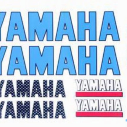 stickerset falko woord [yamaha] blauw 6-delig 982020