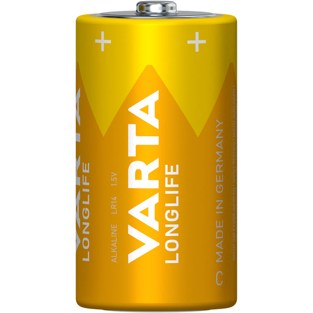 Batterij Varta Longlife Alkaline LR14 C (2x) - afbeelding 2