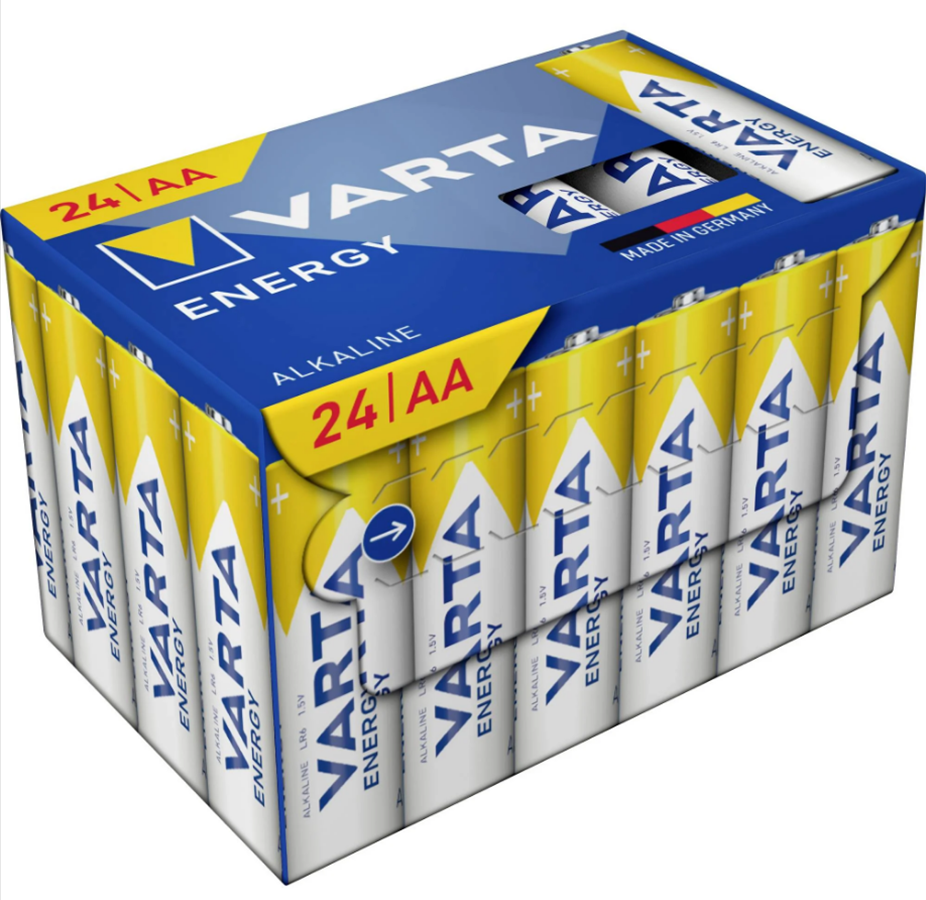 Batterij Varta Energy AA (penlite) 1.5 V - 24 stuks in doosje