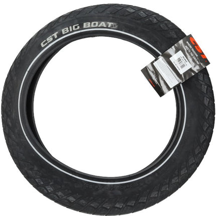Pneu CST + réflexion Big Boat 20x4.0 noir fatbike