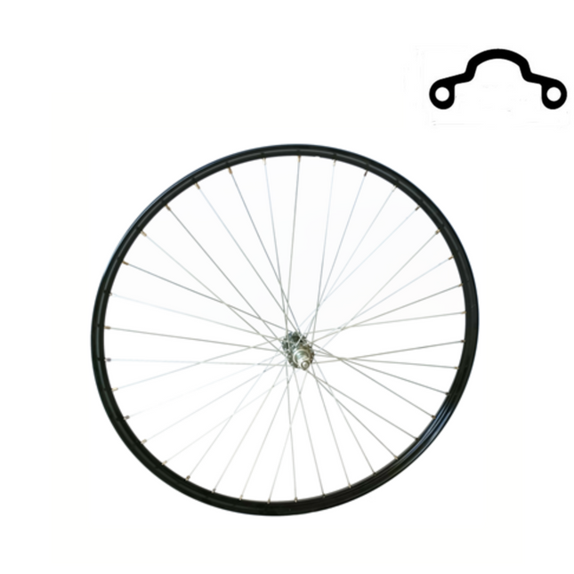 Z Voorwiel 28x1 1/2 zwart