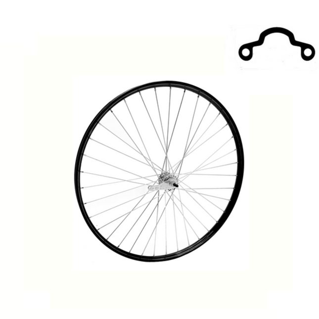 Z Achterwiel 28x1 1/2 zwart/KT